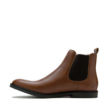 Load image into Gallery viewer, bottines Chelsea homme vegan marron