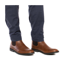 Load image into Gallery viewer, bottines Chelsea homme vegan marron