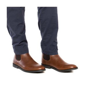 bottines Chelsea homme vegan marron