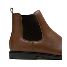 Load image into Gallery viewer, bottines Chelsea homme vegan marron