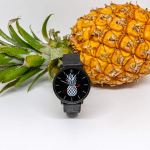 montre vegan pinatex 