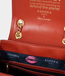Sac à dos vegan Pamela Backpack Apple Skin terracotta - Vegan sans cuir - Collection Pamela Anderson