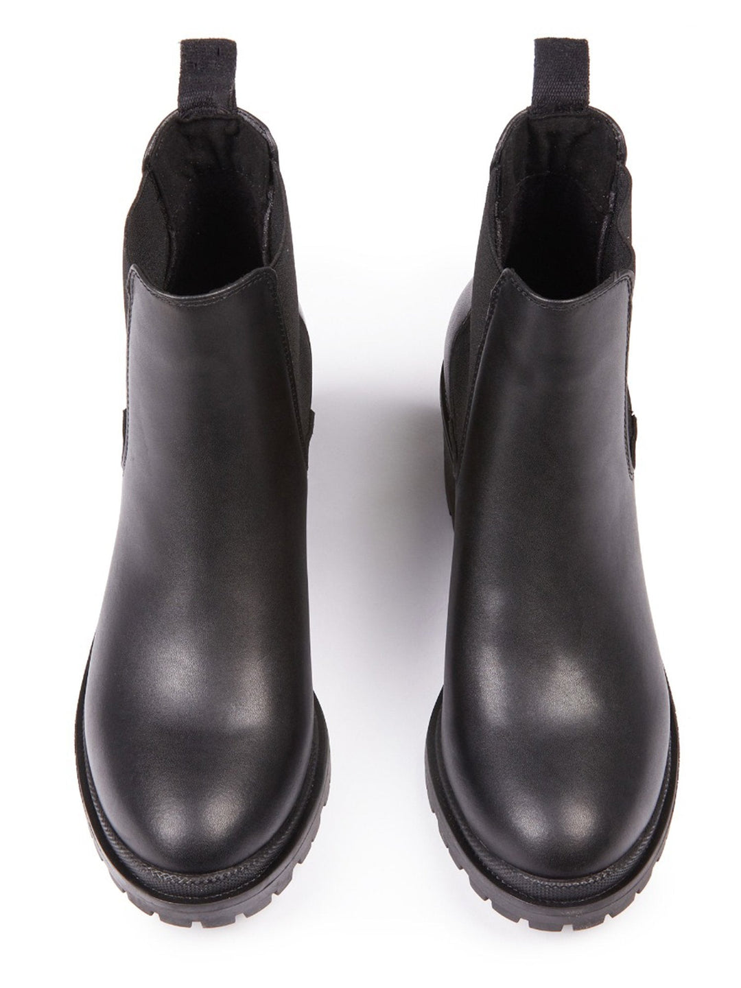 bottines noires talon plateau | Will&