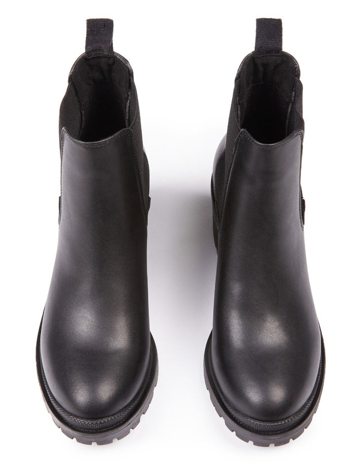 bottines noires talon plateau | Will&
