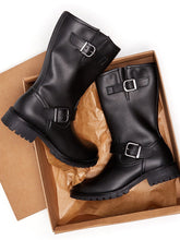 Load image into Gallery viewer, Vegan Women&#39;s Mid-Length Moto Boots | Will&#39;s Vegan Store