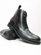 Load image into Gallery viewer, Vegan Men&#39;s Goodyear Welt Brogue Boots | Will&#39;s Vegan Store