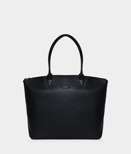 Sac cabas vegan pour femme Jolly Apple Skin noir sans cuir, éthique, écoresponsable, écologique, recyclé et sans cruauté