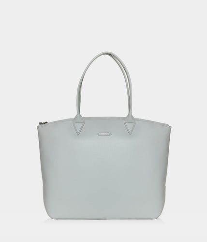 Sac cabas vegan pour femme Jolly Apple Skin gris perle sans cuir, éthique, écoresponsable, écologique, recyclé et sans cruauté
