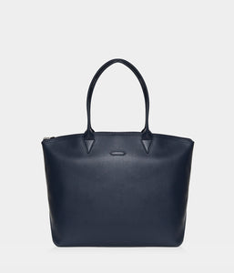 Sac cabas vegan pour femme Jolly Apple Skin bleu marine, sans cuir, éthique, écoresponsable, écologique, recyclé et sans cruauté