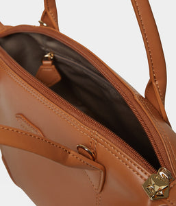 Sac à main similicuir vegan pour femme Pretty Full Apple Skin caramel sans cuir, éthique, écoresponsable, écologique, recyclé et sans cruauté.