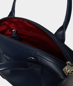 Sac à main vegan pour femme Pretty Full Apple Skin bleu marine sans cuir, éthique, écoresponsable, écologique, recyclé et sans cruauté