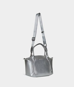 Sac à main similicuir vegan pour femme Pretty Full Apple Skin argent sans cuir, éthique, écoresponsable, écologique, recyclé et sans cruauté