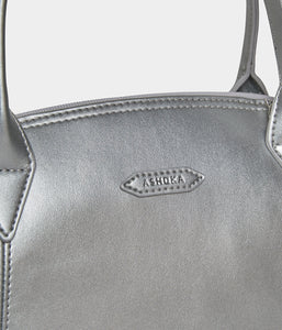 Sac à main similicuir vegan pour femme Pretty Full Apple Skin argent sans cuir, éthique, écoresponsable, écologique, recyclé et sans cruauté