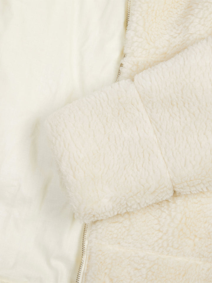 Recycelte Teddy-Pufferjacke
