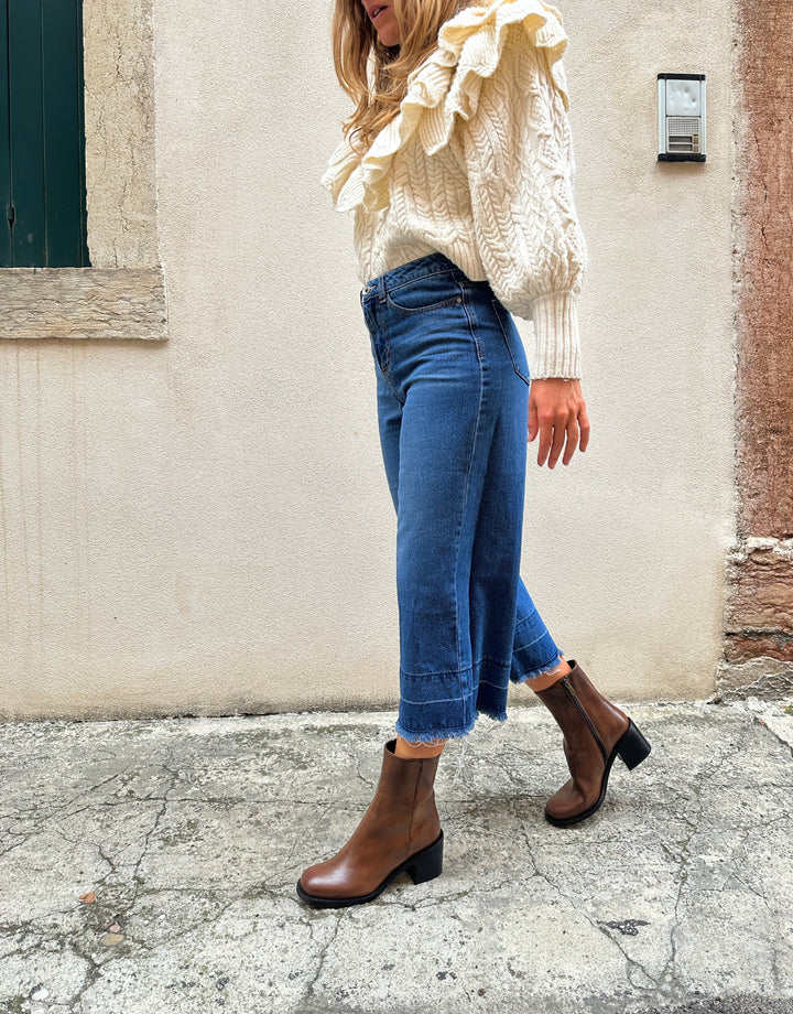 bottines vegan marron style vintage 70&