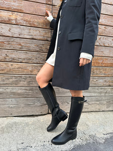 bottes vegan noires élégantes