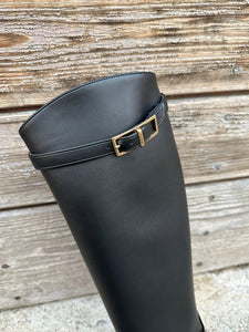 bottes vegan noires élégantes