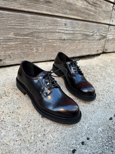 derbies vegan femme bordeaux