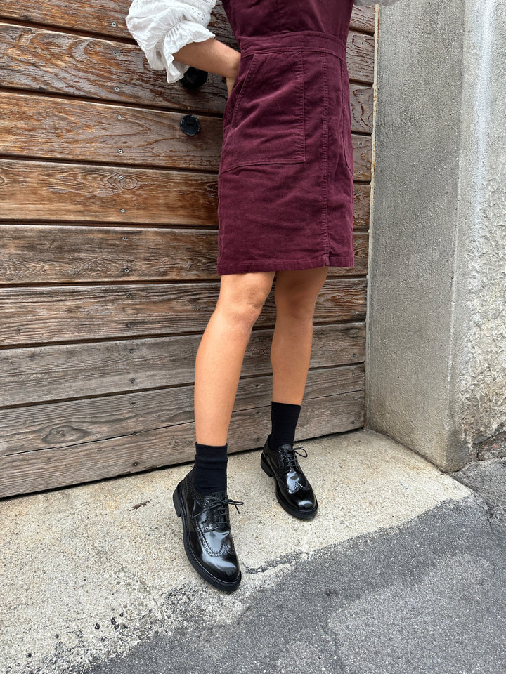 derbies Oxford noir à lacets vegan