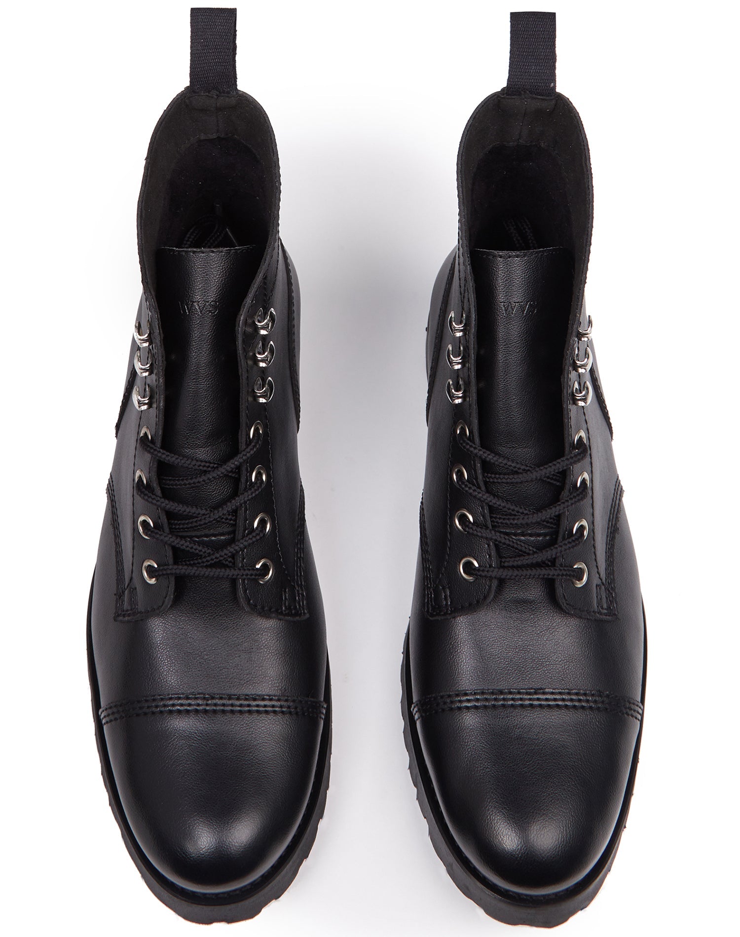Bottines Style Worker en Cuir Vegan Will s Work Boots Zebra Vegan Shop