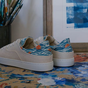 Basket femme en coton recyclé, collab avec Dani Garreton packshot vue arrière
