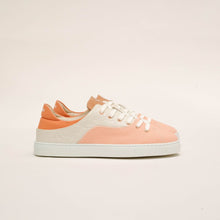 Load image into Gallery viewer, Basket After Surf femme en alter-cuir d&#39;ananas ivoire abricot packshot vue de profil