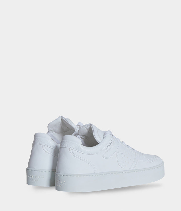 Sneaker Matéo basse biosourcée &amp; recyclée blanche - Tennis éthique, écoresponsable et vegan