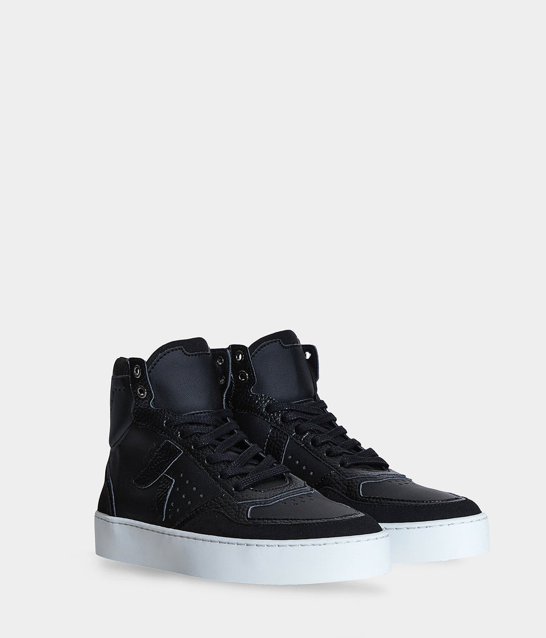 Sneaker Matéo montante biosourcée &amp; recyclée noire - Tennis éthique, écoresponsable et vegan
