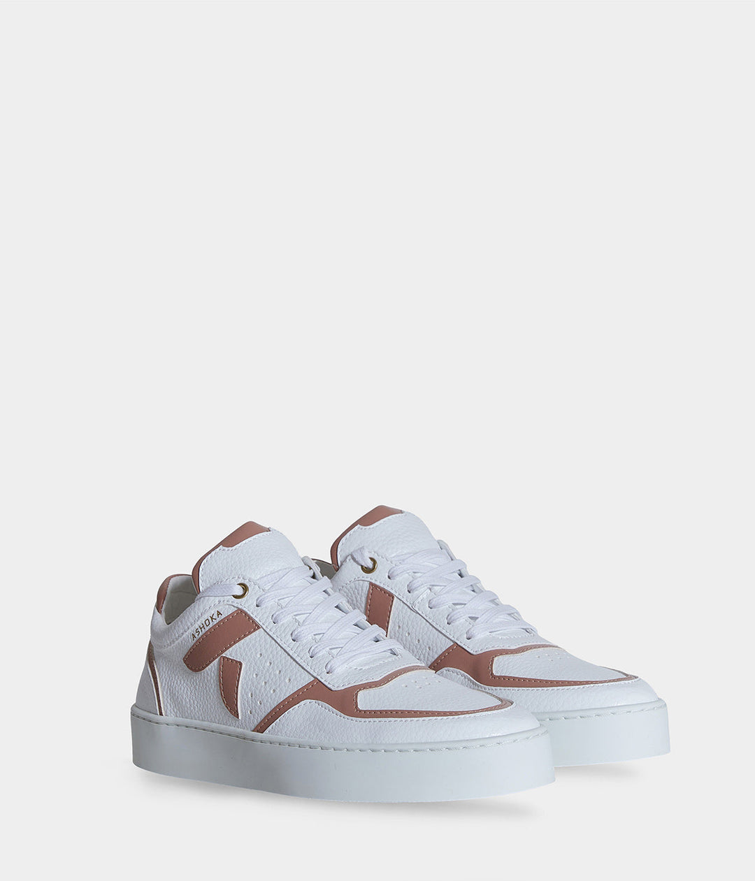 Sneaker Matéo basse biosourcée &amp; recyclée nude 3/4 face  - Tennis éthique, écoresponsable et vegan