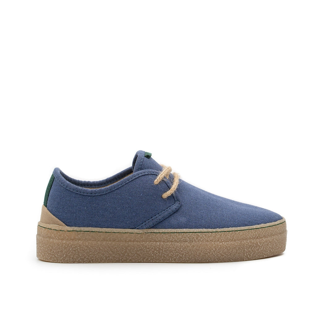 baskets vegan pour femme en coton recyclé couleur jeans