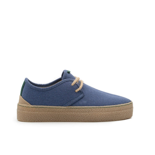 baskets vegan pour femme en coton recyclé couleur jeans