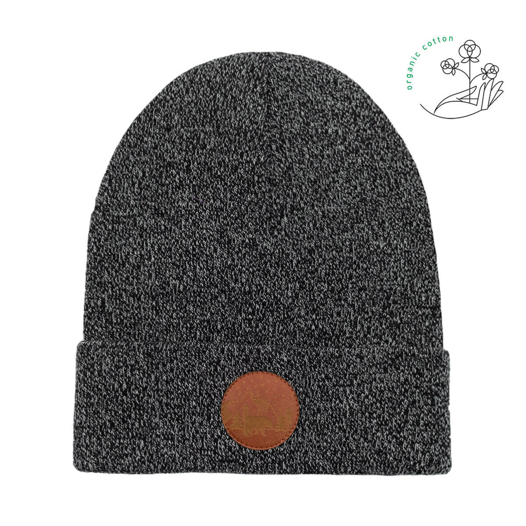bonnet gris chiné en coton bio