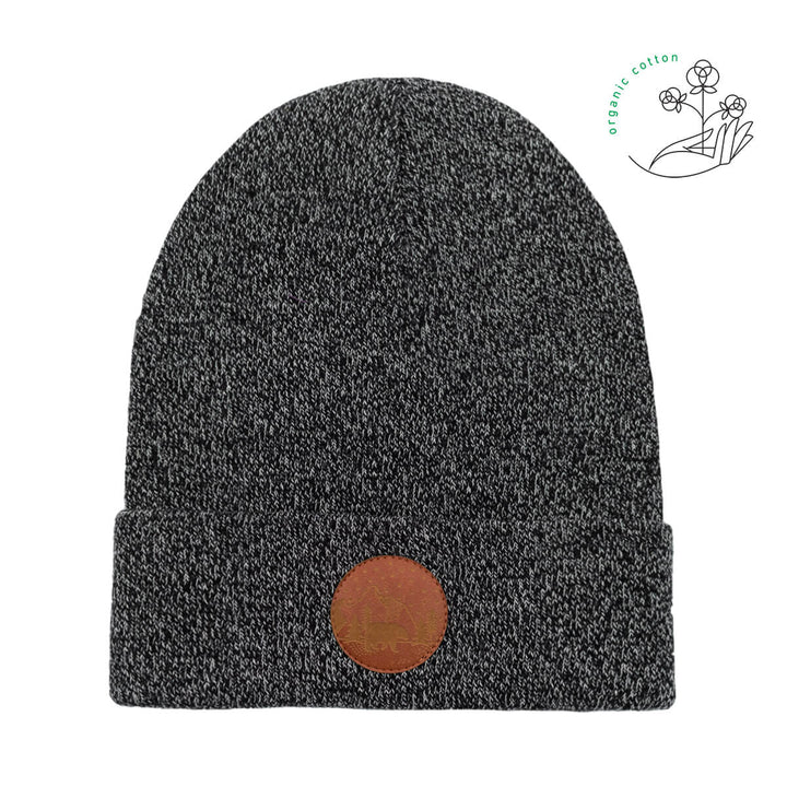 bonnet gris chiné en coton bio