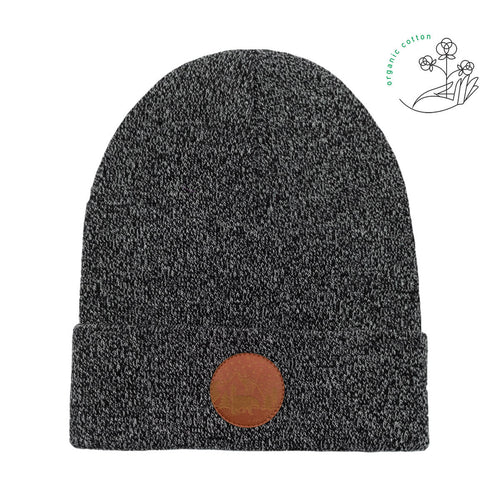 bonnet gris chiné en coton bio