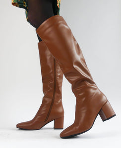 bottes vegan marron