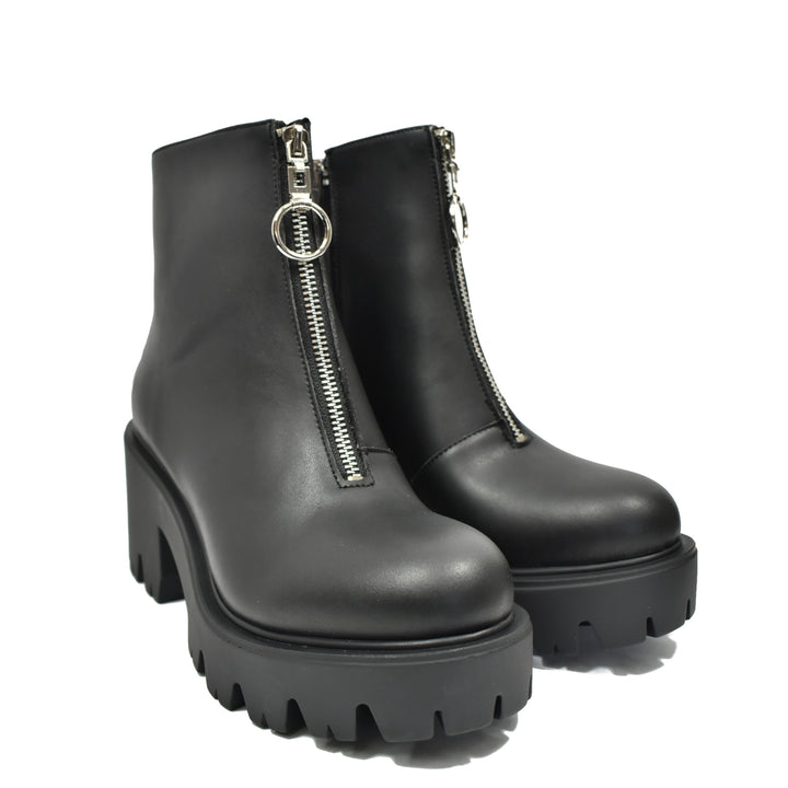 bottines plateform zip