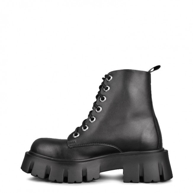 bottines noire grosses semelles vegan