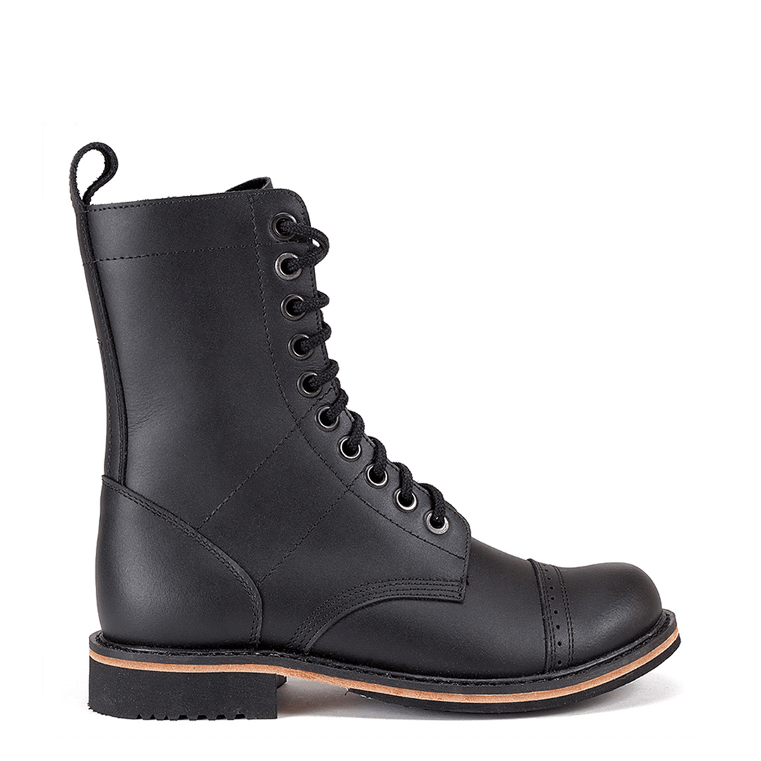 bottines montantes à lacet