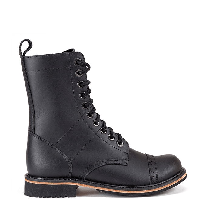 bottines montantes à lacet