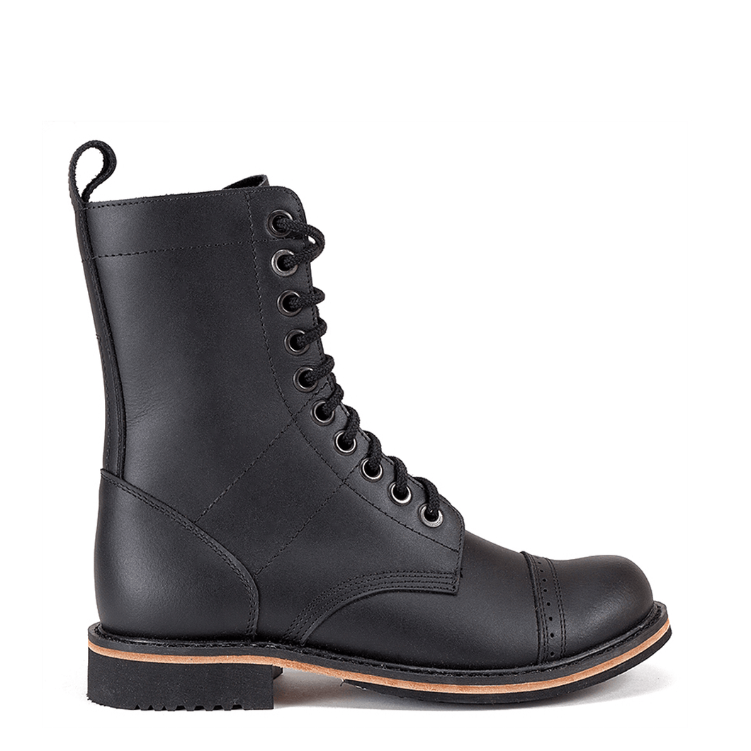 bottines montantes à lacet