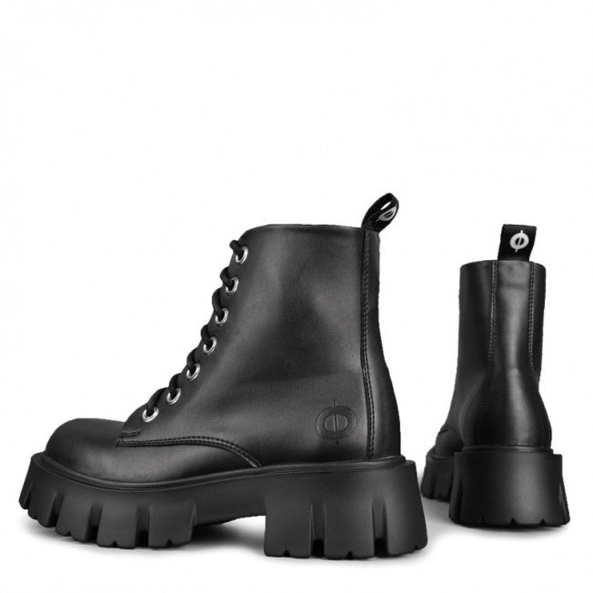 bottines noire grosses semelles vegan