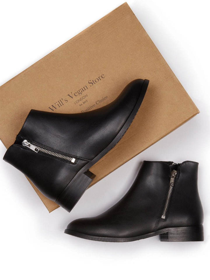 bottines vegan noire basses | Will&