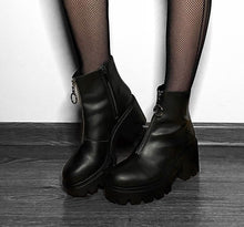 Load image into Gallery viewer, bottines vegan rock punk