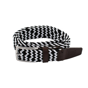 Ceinture Tissée Noire et blanche