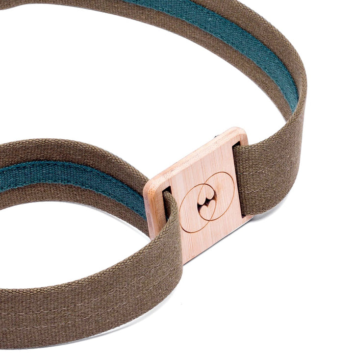 ceinture kaki vegan en coton recyclé