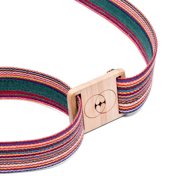 ceinture multicolore en coton recyclé