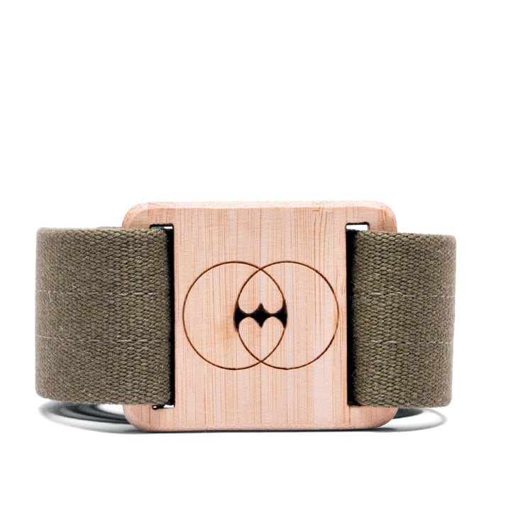 ceinture kaki vegan en coton recyclé