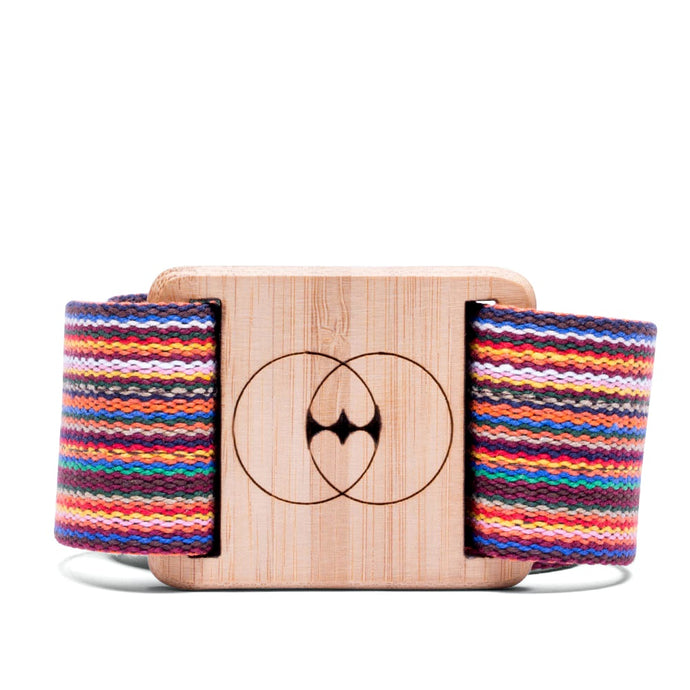 ceinture multicolore en coton recyclé