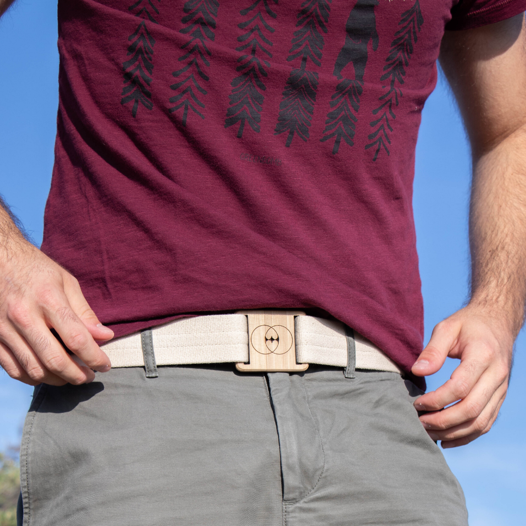 ceinture vegan en coton recyclé et bambou