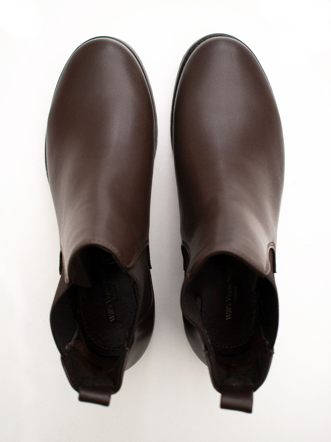Bottines chelsea marrons avec semelle crantée